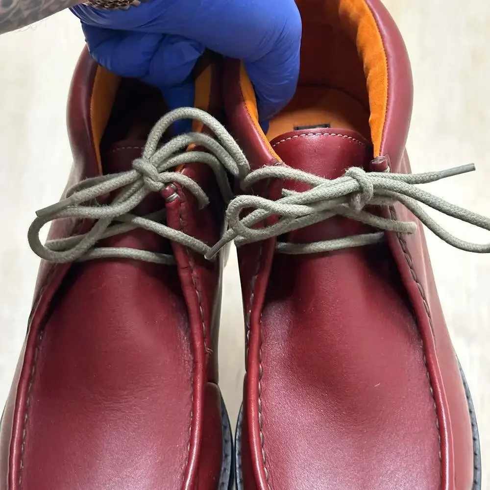 Timberland Baluster Chukka Boots Burgundy Leather Moc Toe size 13